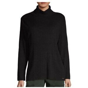 Black Calvin Klein Turtleneck Sweater Pullover